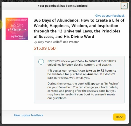 how to publish a paperback book on amazon